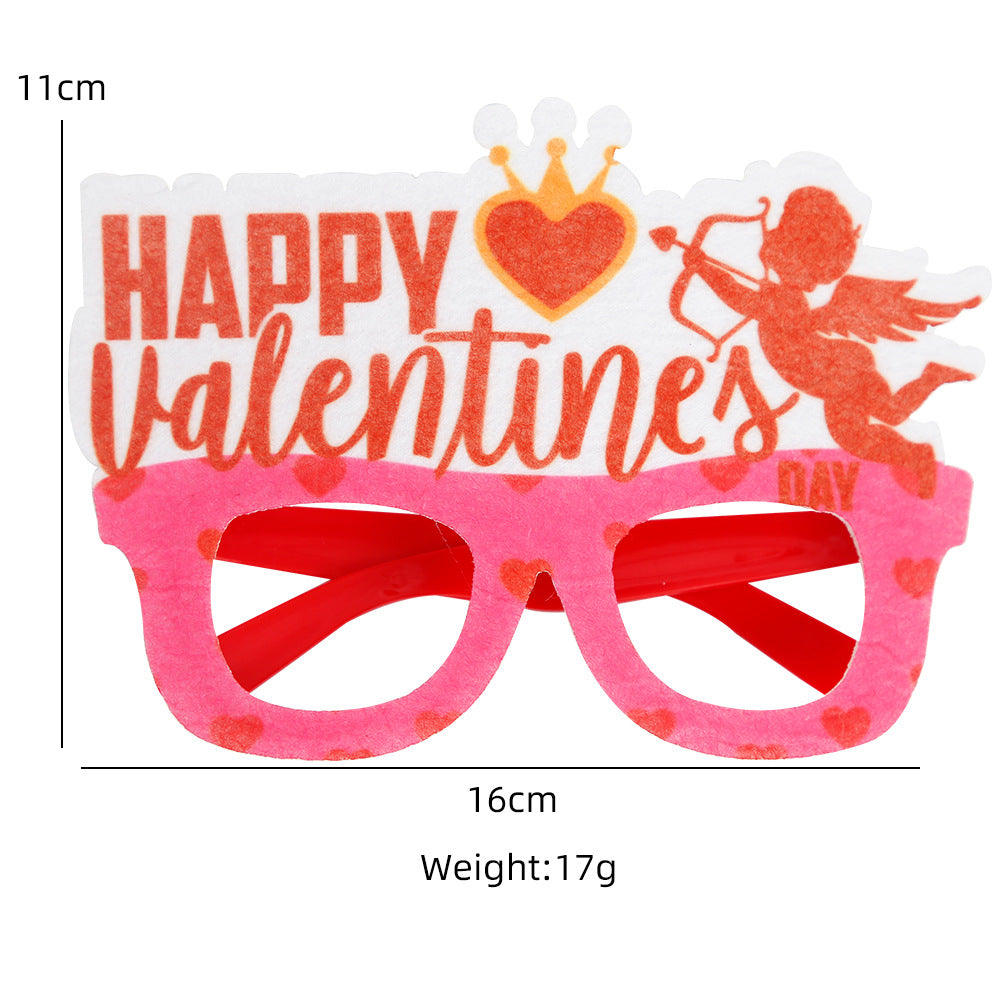 Wholesale Valentine's Day Glasses Party Decorations LOVE Love Glasses Frame Holiday Party Dress Up Photo Props